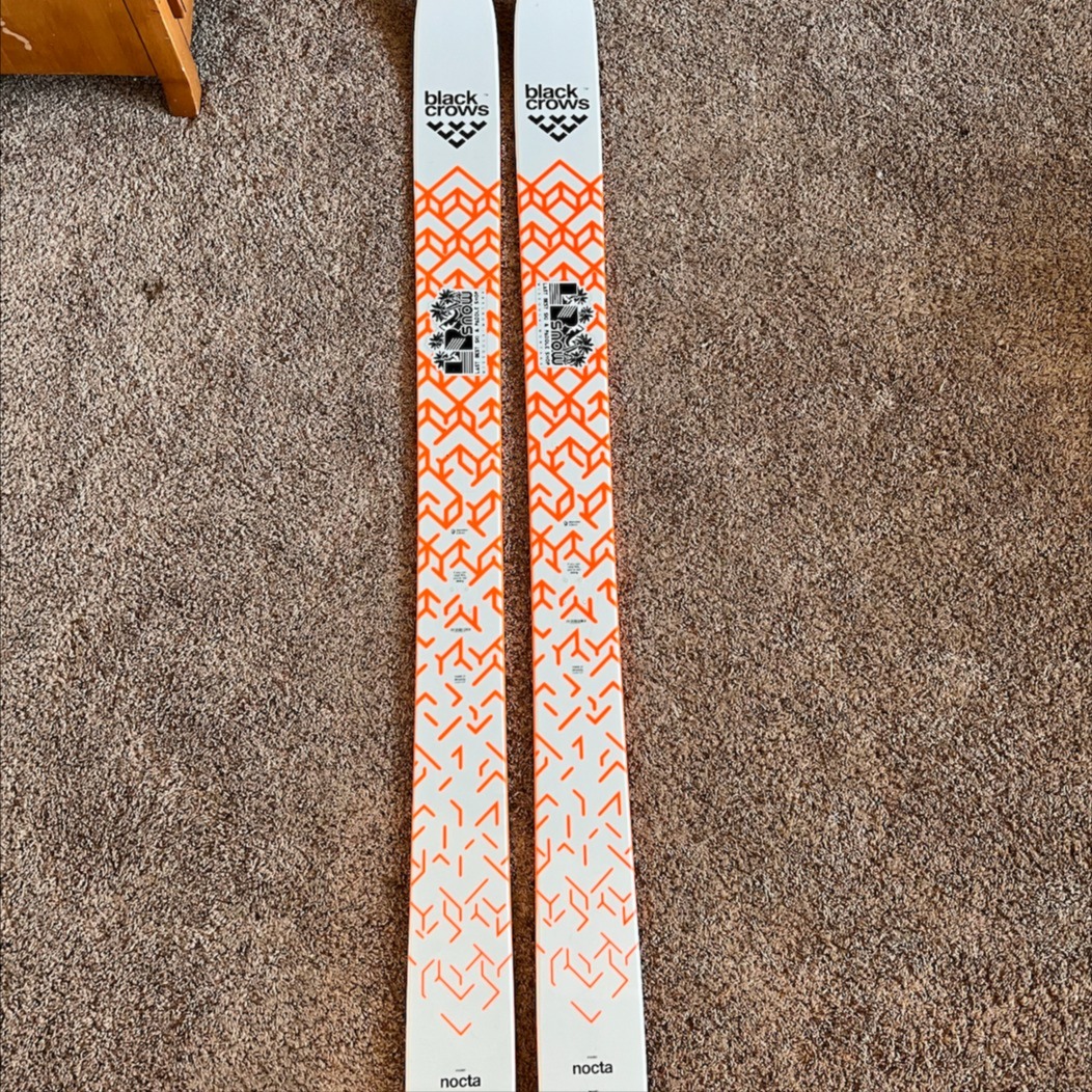 Used Unisex 2019 Black Crows Alpine Touring Nocta Skis Without Bindings