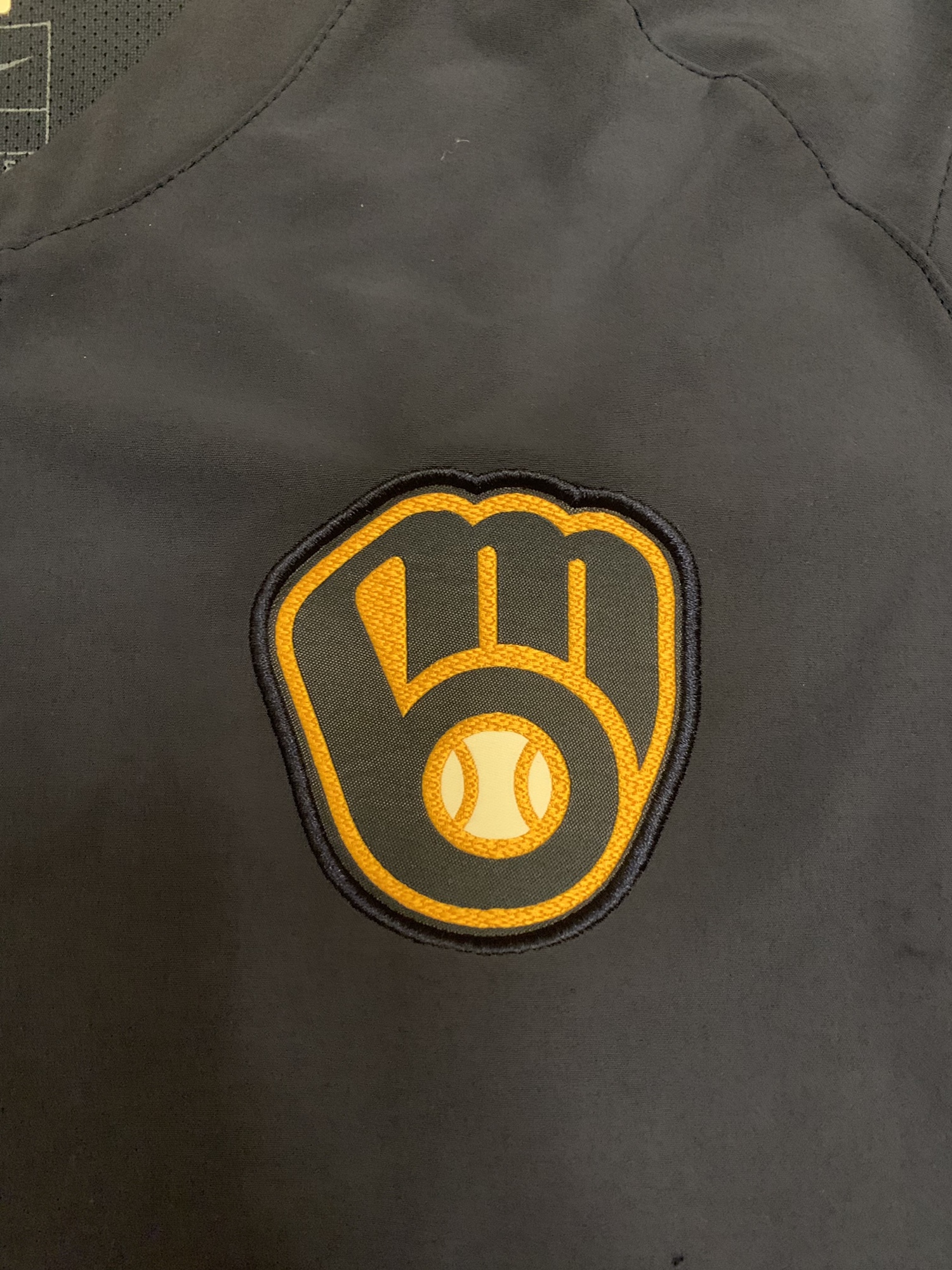 Team Issued Milwaukee Brewers Nike Cage Jacket SidelineSwap