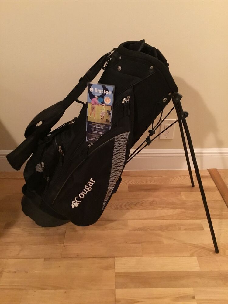 Cougar Stand Golf Bag W/ 7way Dividers & Rain Cover SidelineSwap