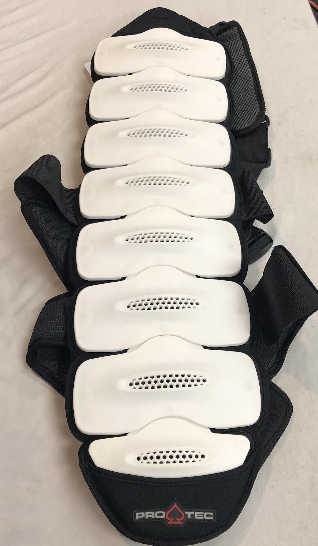Used Protec White Back Protector Xl Lacrosse Rib Pads SidelineSwap