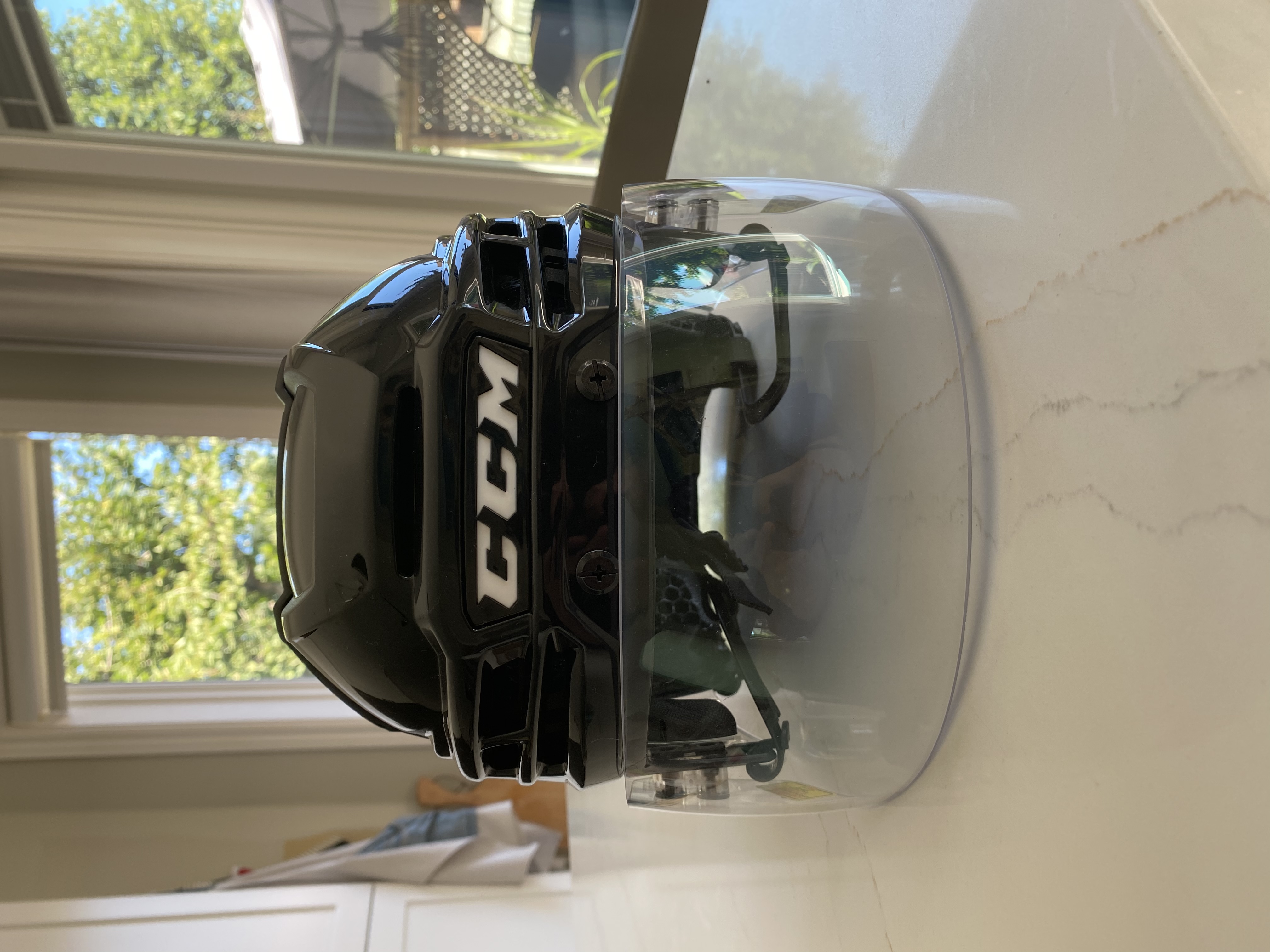 New Medium CCM Super Tacks X Helmet Pro Stock SidelineSwap