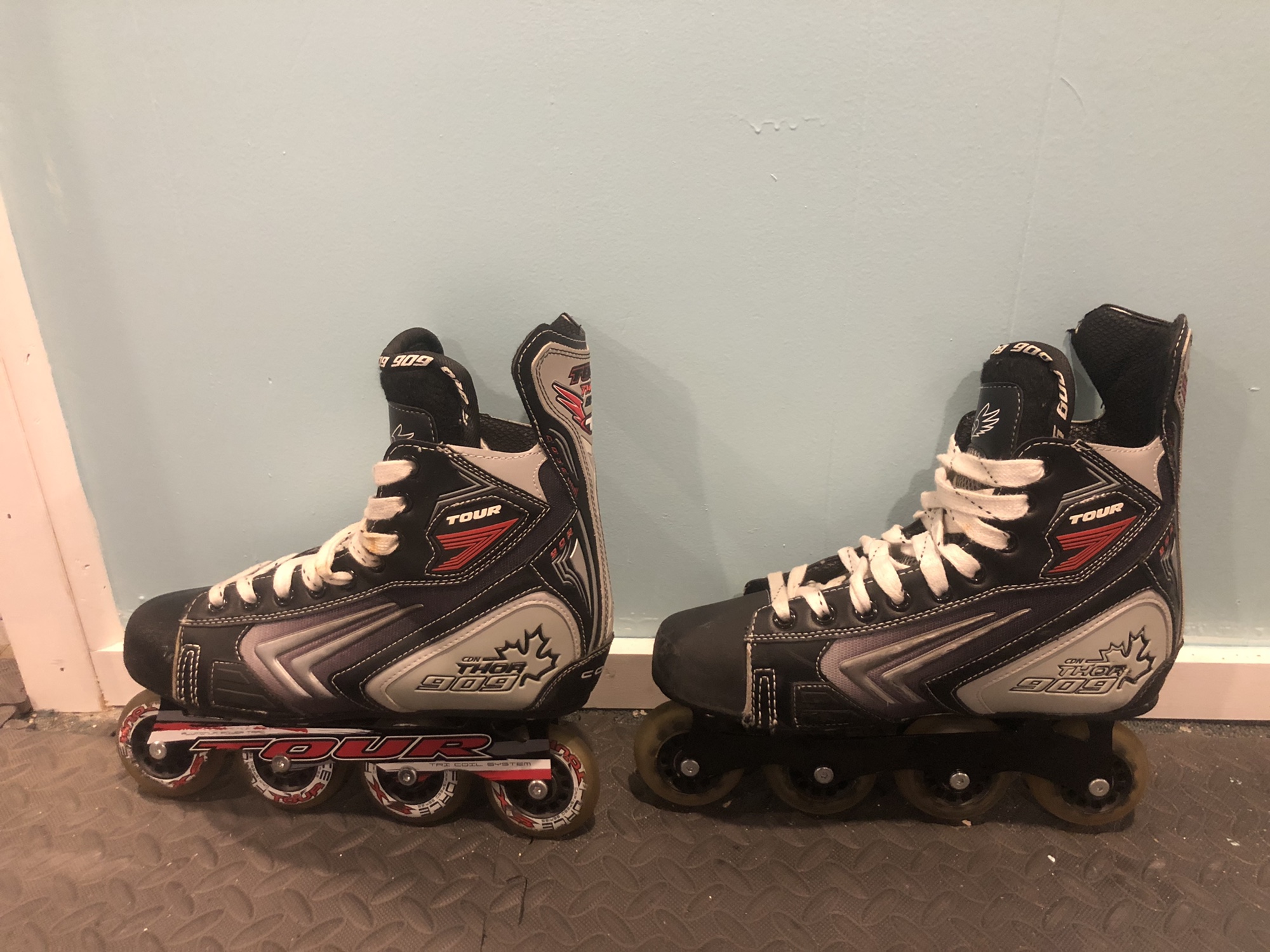 Used Tour Regular Width Size 12 Thor 909 Inline Skates SidelineSwap