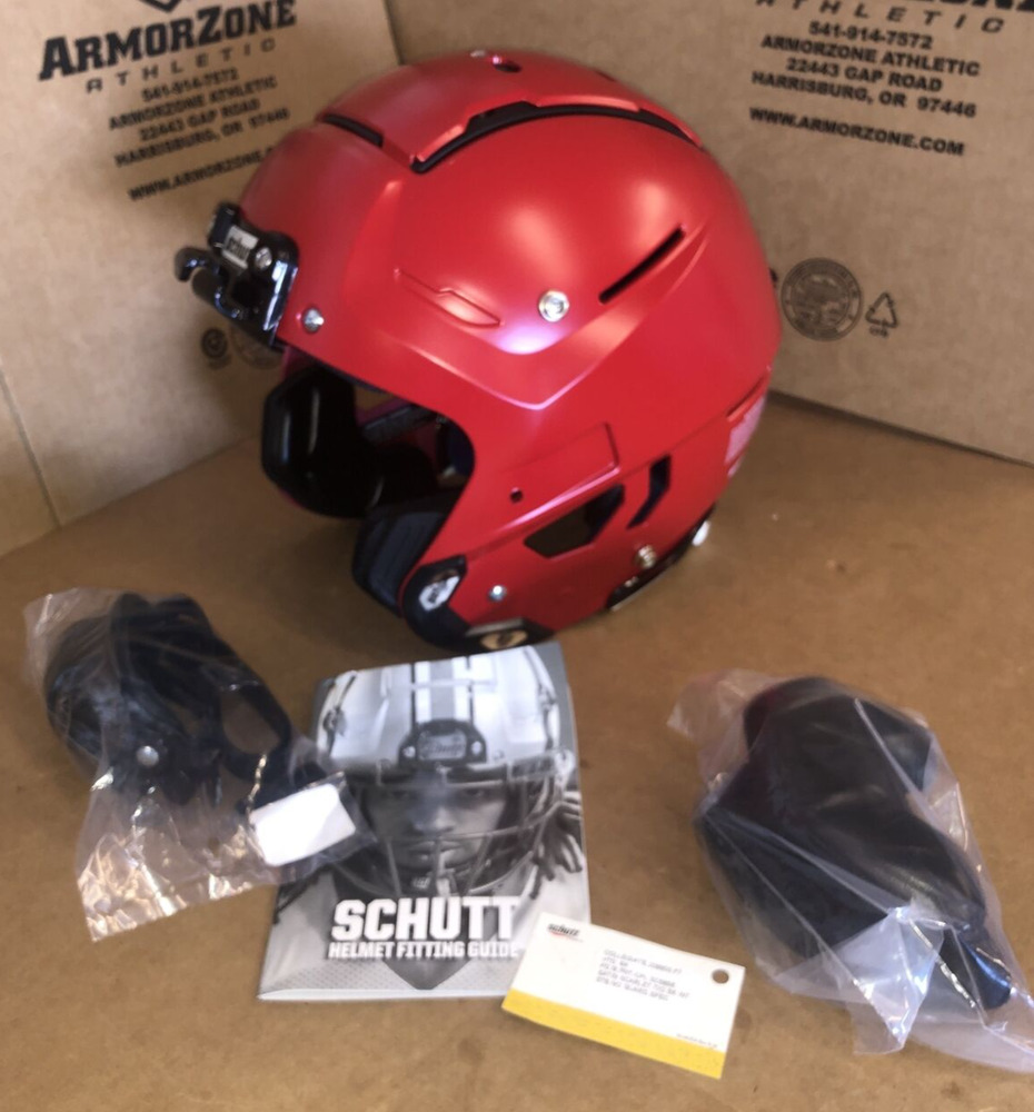 NEW SCHUTT F7 VTD ADULT FOOTBALL HELMET MEDIUM SATIN RED SidelineSwap