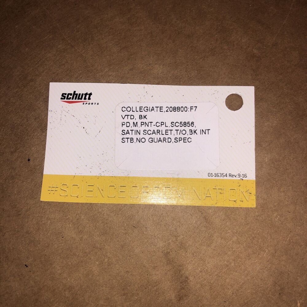 NEW SCHUTT F7 VTD ADULT FOOTBALL HELMET MEDIUM SATIN RED SidelineSwap