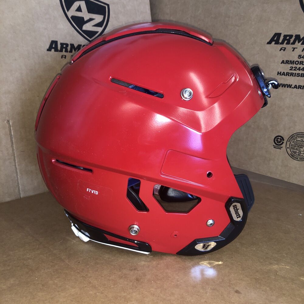 NEW SCHUTT F7 VTD ADULT FOOTBALL HELMET XL SATIN RED SidelineSwap
