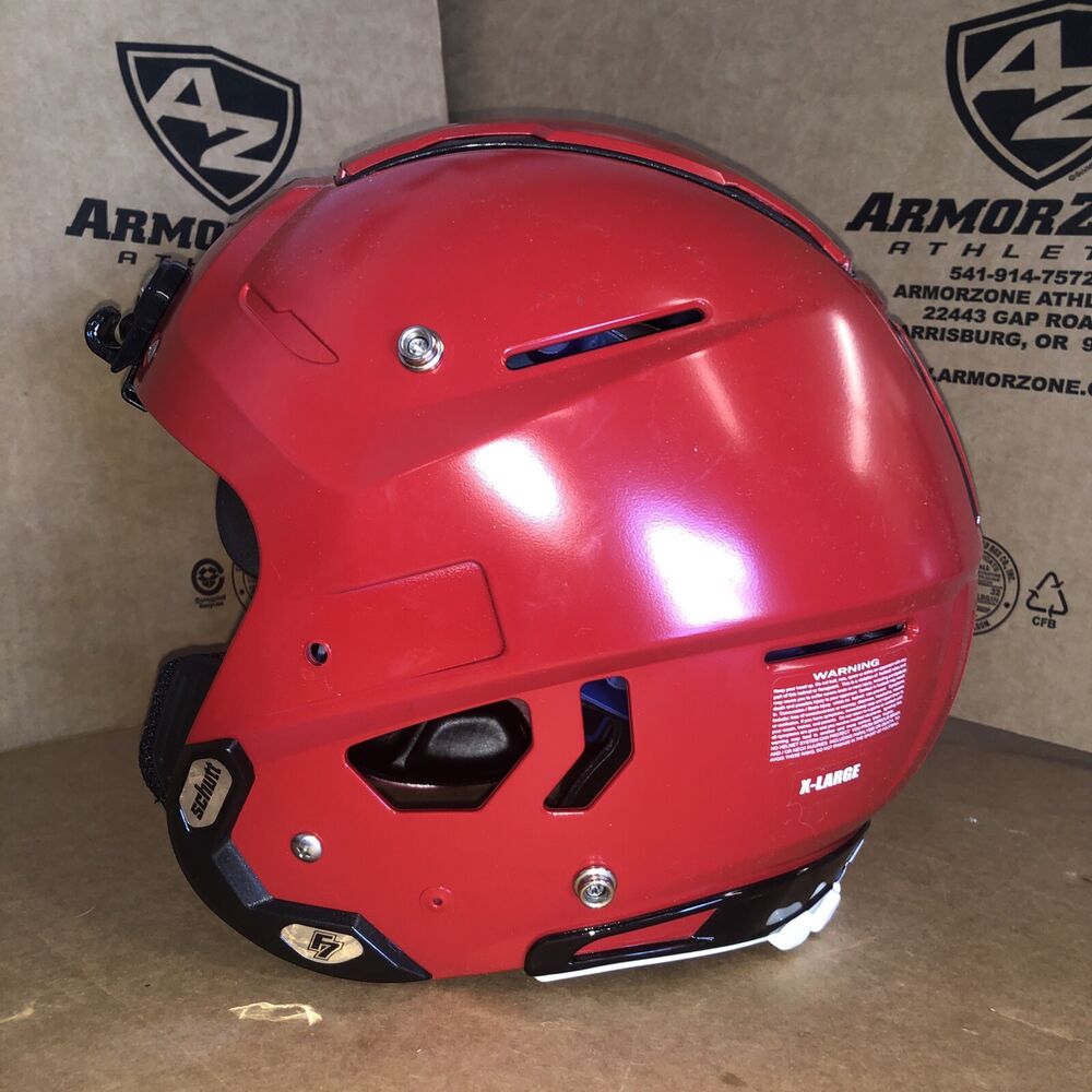 NEW SCHUTT F7 VTD ADULT FOOTBALL HELMET XL SATIN RED SidelineSwap