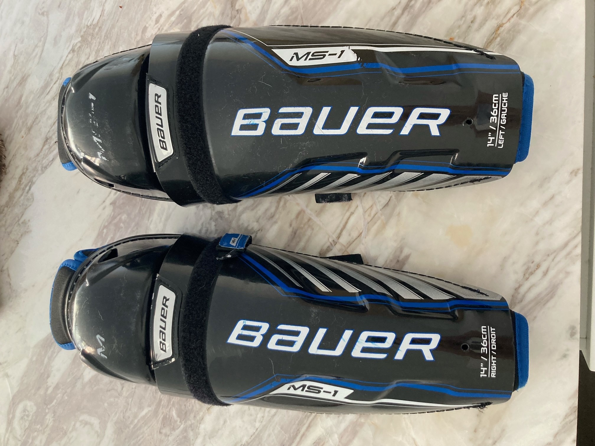 Used Bauer Senior MS1 Shin Pads SidelineSwap