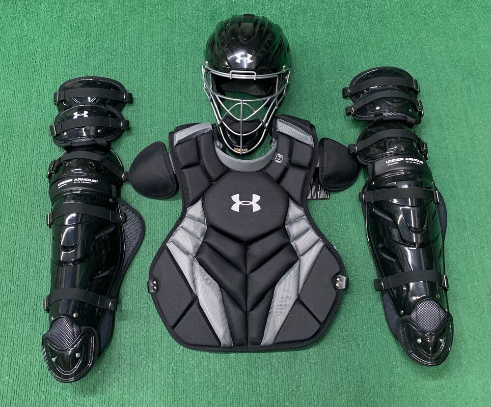 Under Armour Pro Series 6 Adult 16+ Baseball Catchers Gear Set Black