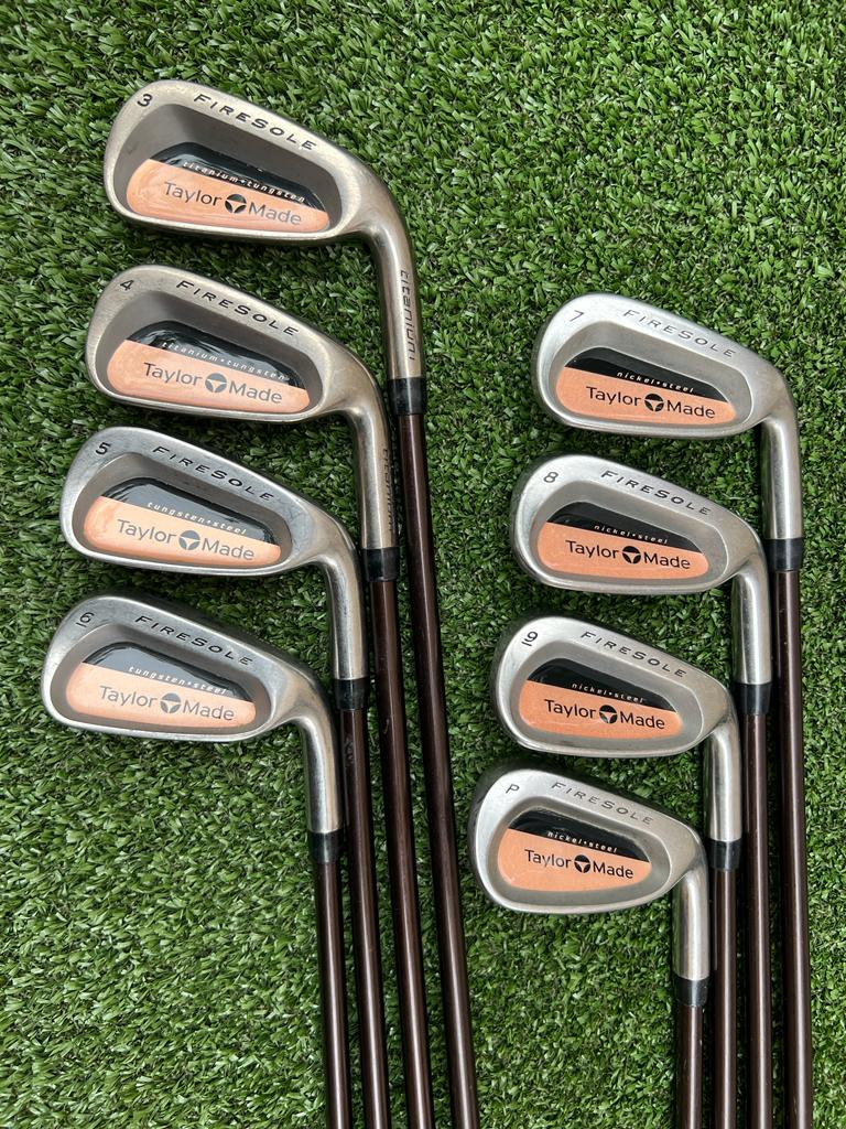 TaylorMade Firesole 3PW Iron Set, RH, TM Bubble Stiff Graphite Shafts