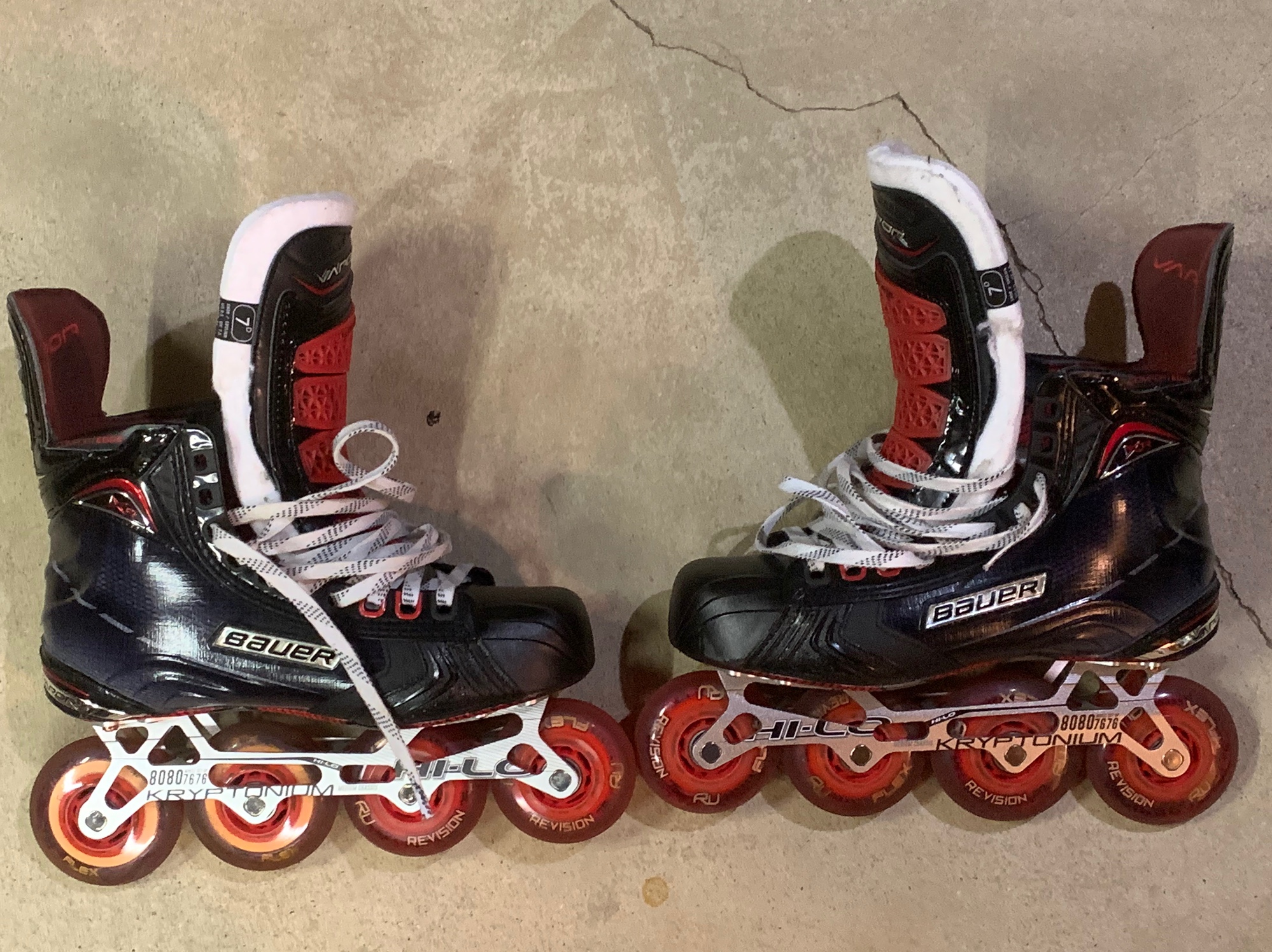 New Bauer Regular Width Size 7 Vapor xr1 Inline Skates SidelineSwap