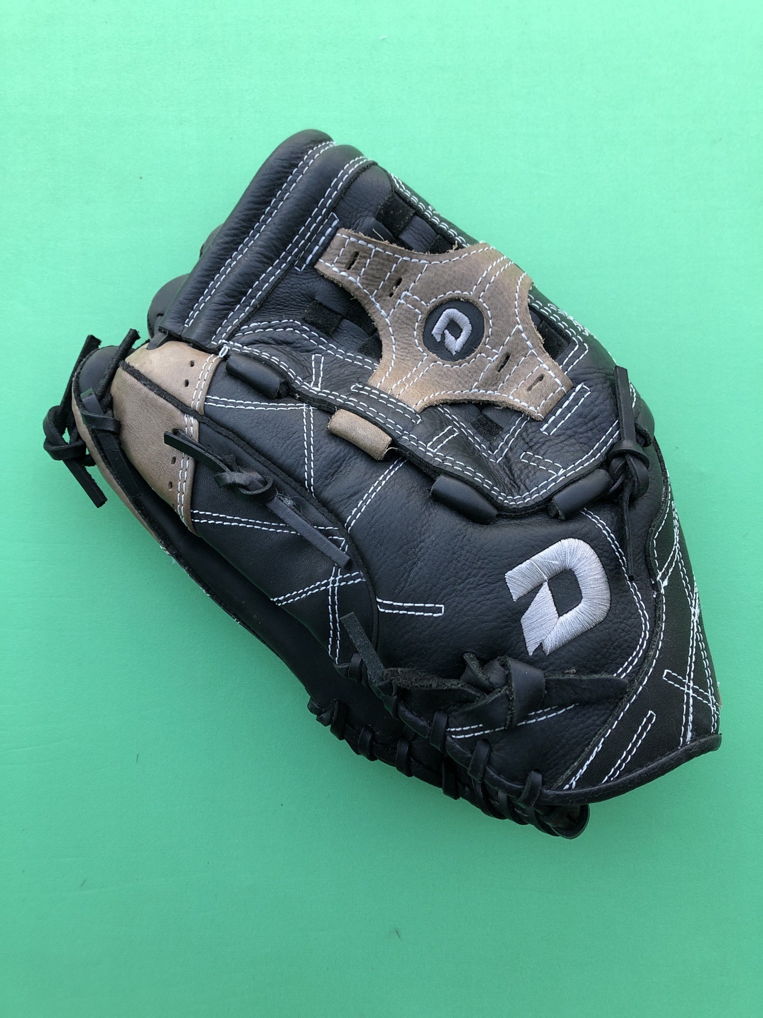 Used DeMarini Diablo LeftHand Throw Slowpitch Softball Glove (14