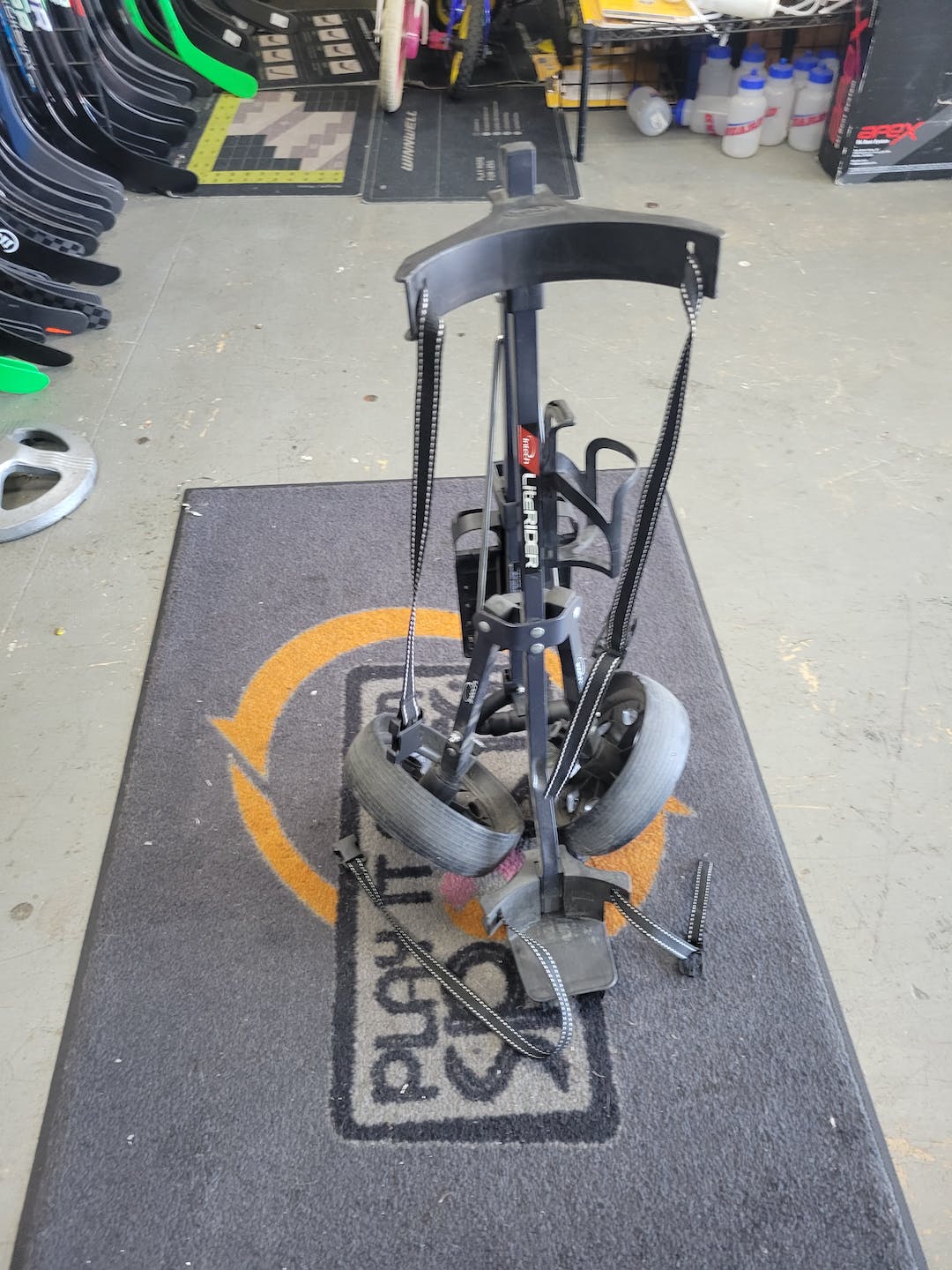 Used Intech Lightrider 2 Wheel Cart 2 Wheel Aluminum Golf Carts