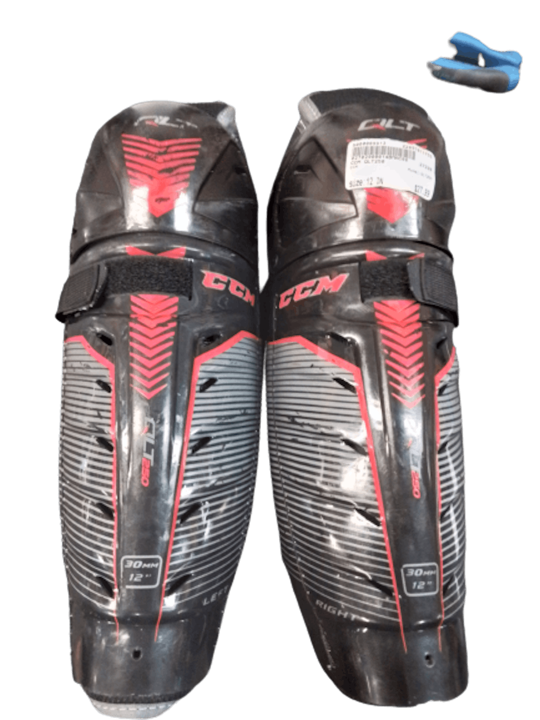 Used Ccm Qlt250 12" Hockey Shin Guards SidelineSwap