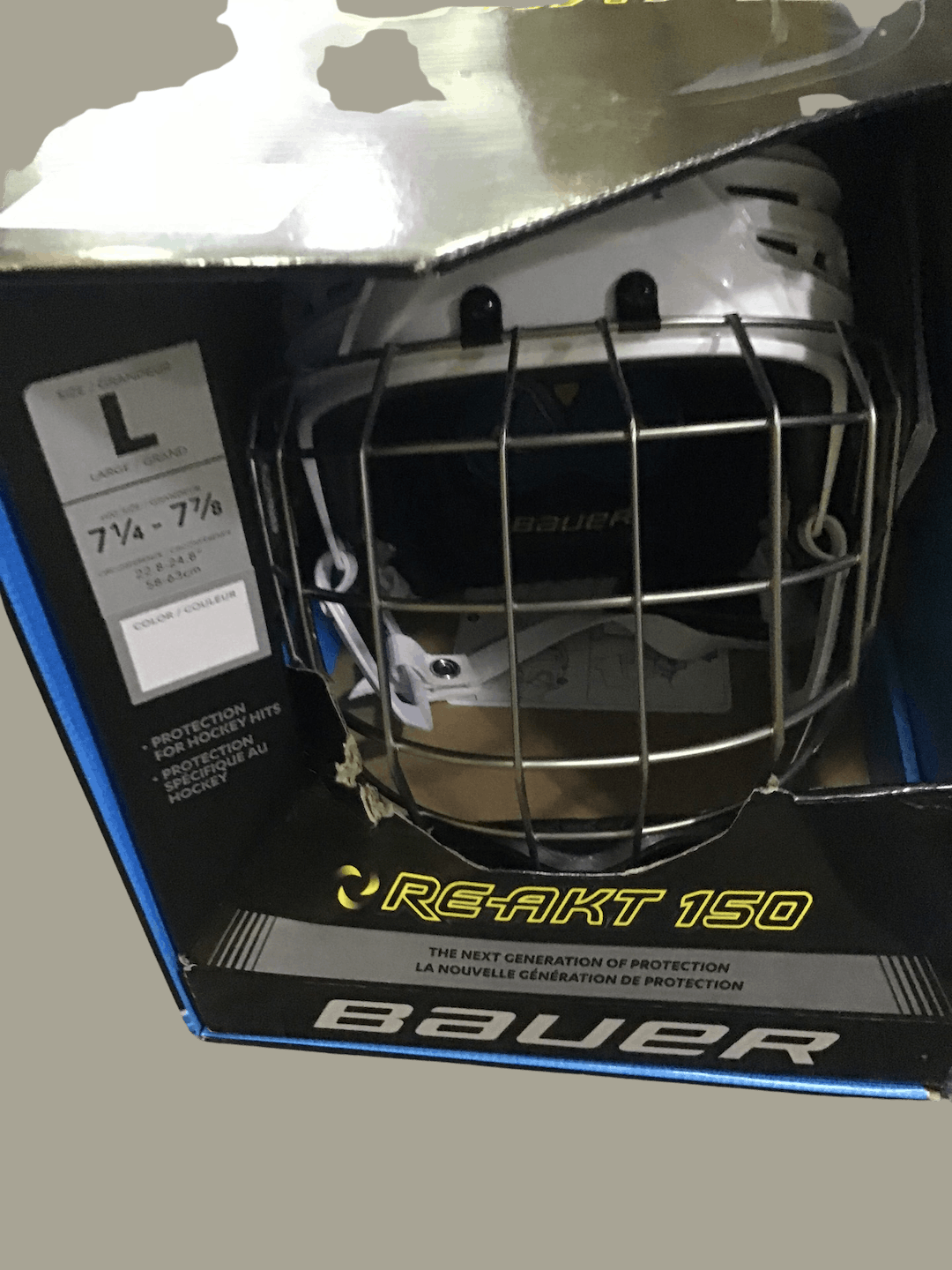 Used Bauer Reakt 150 Lg Hockey Helmets SidelineSwap