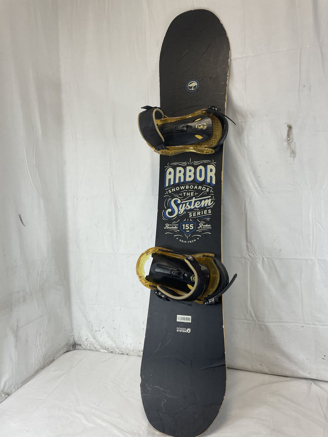 Used Arbor The System Series 155 Cm Men's Snowboard Combo W M L Burton