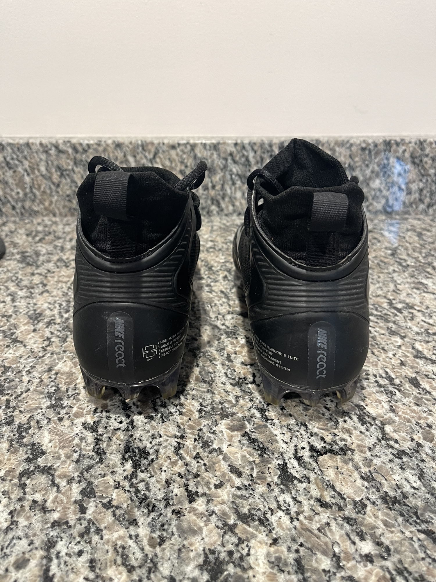 Nike Alpha Huarache 8 Elite Lacrosse Cleats Black SidelineSwap