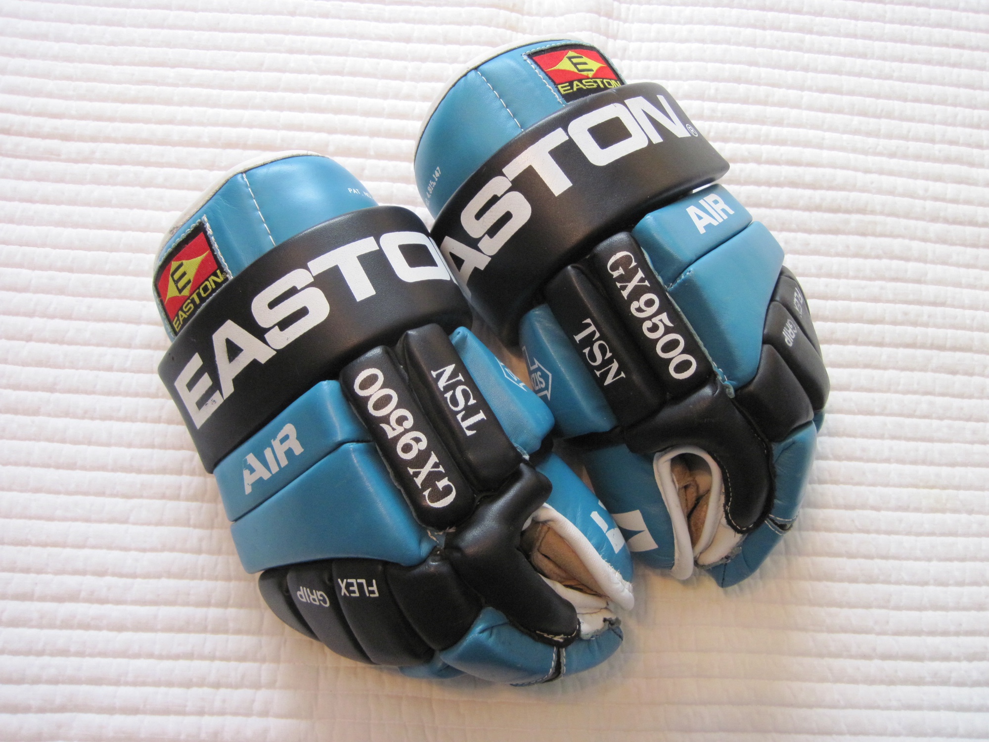 Used Easton GX 9500 Gloves 14" San Jose Sharks | SidelineSwap