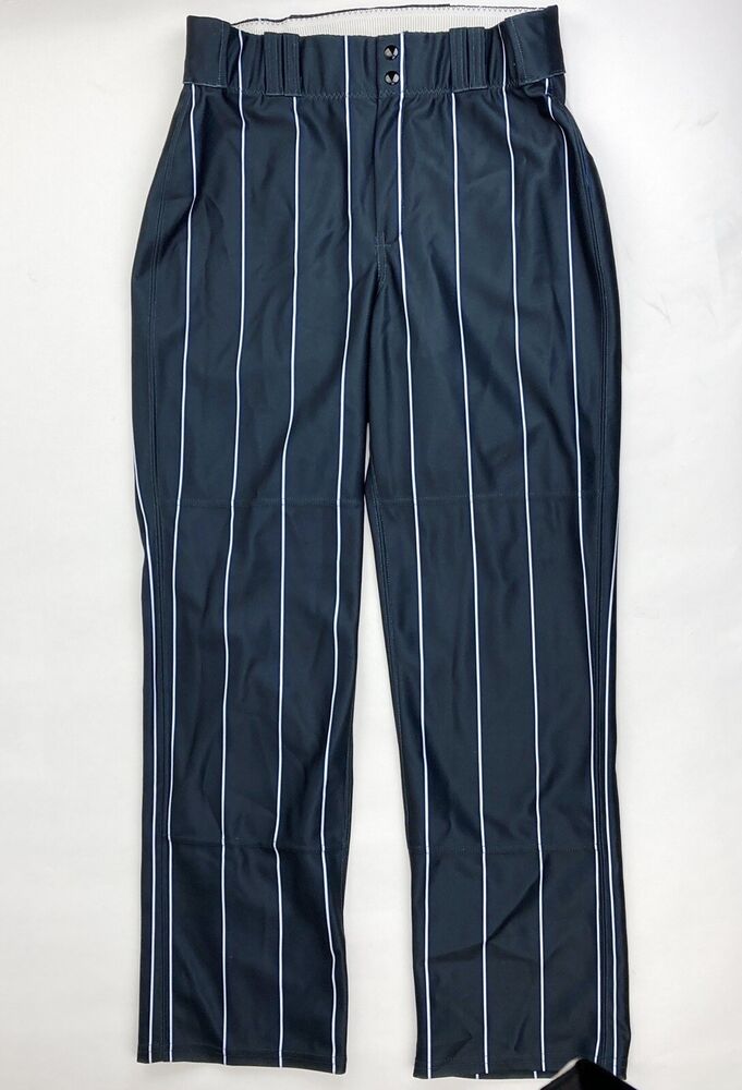 Alleson Retro Chromagear Custom Baseball Pant Men L Black White Stripes