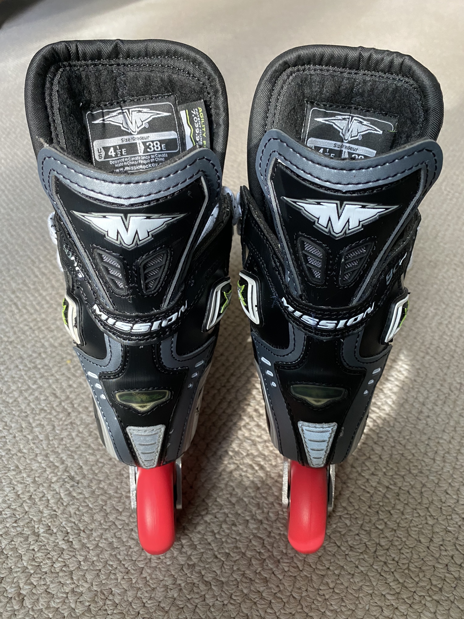 New Mission Wide Width Size 4.5 Inline Skates SidelineSwap
