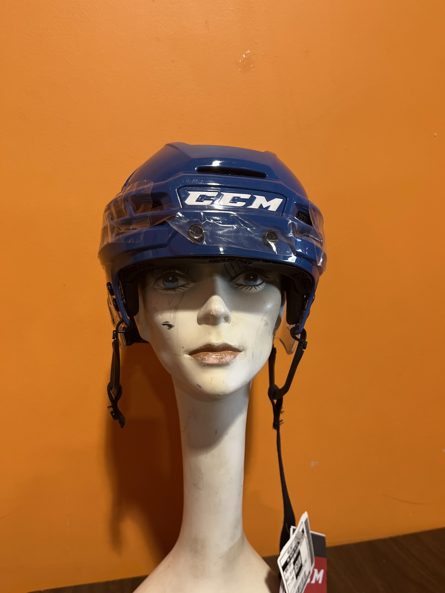 New Blue CCM Super Tacks X Pro Stock Helmet Size Medium SidelineSwap