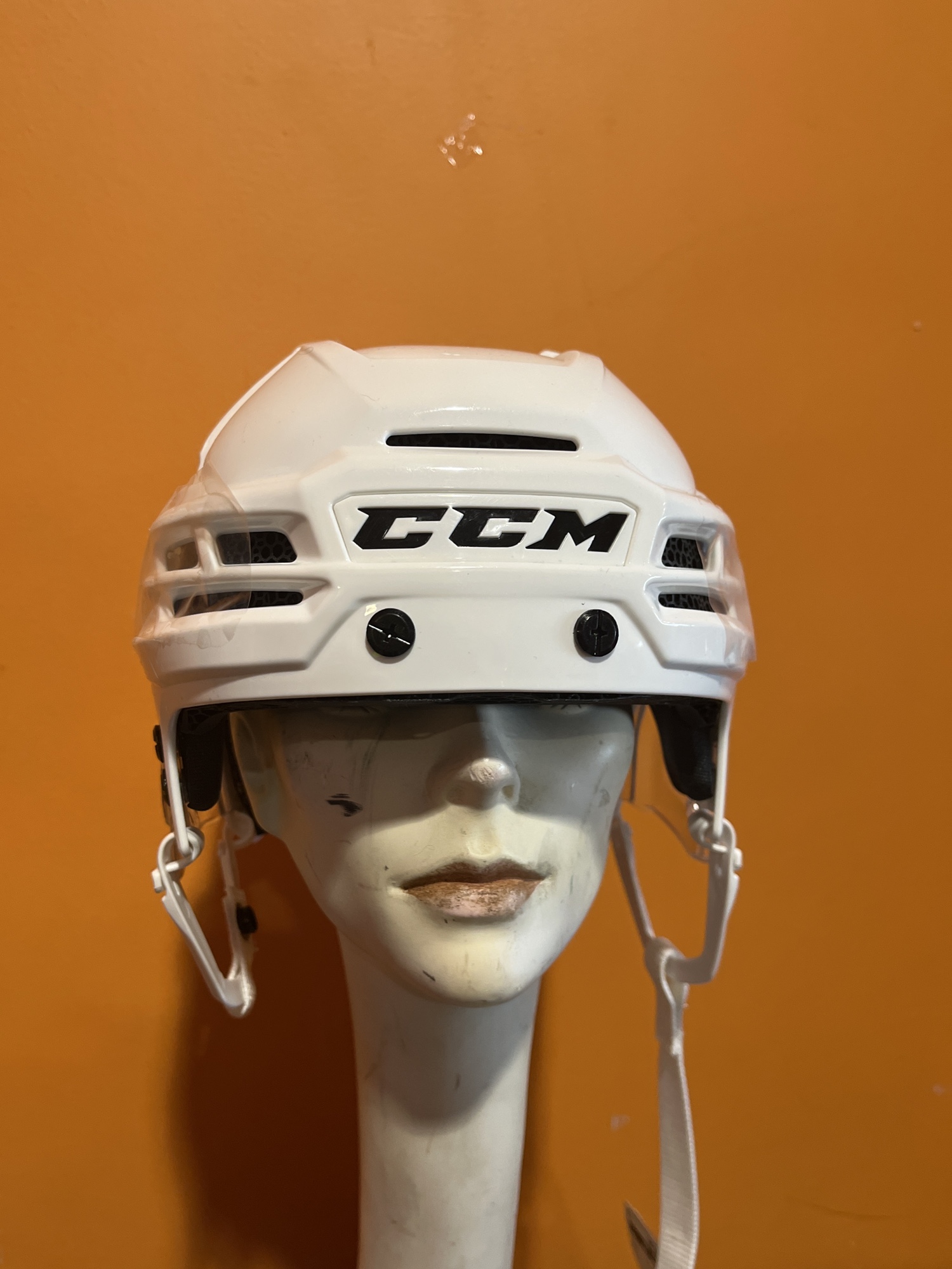 New White CCM Super Tacks X Pro Stock Helmet Size Medium SidelineSwap