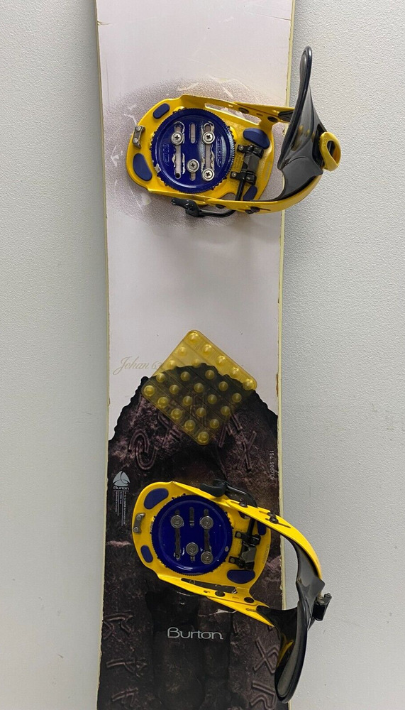 Burton Johan 163cm TwinTip AllMountain Snowboard K2/Shimano Clicker Bindings SidelineSwap