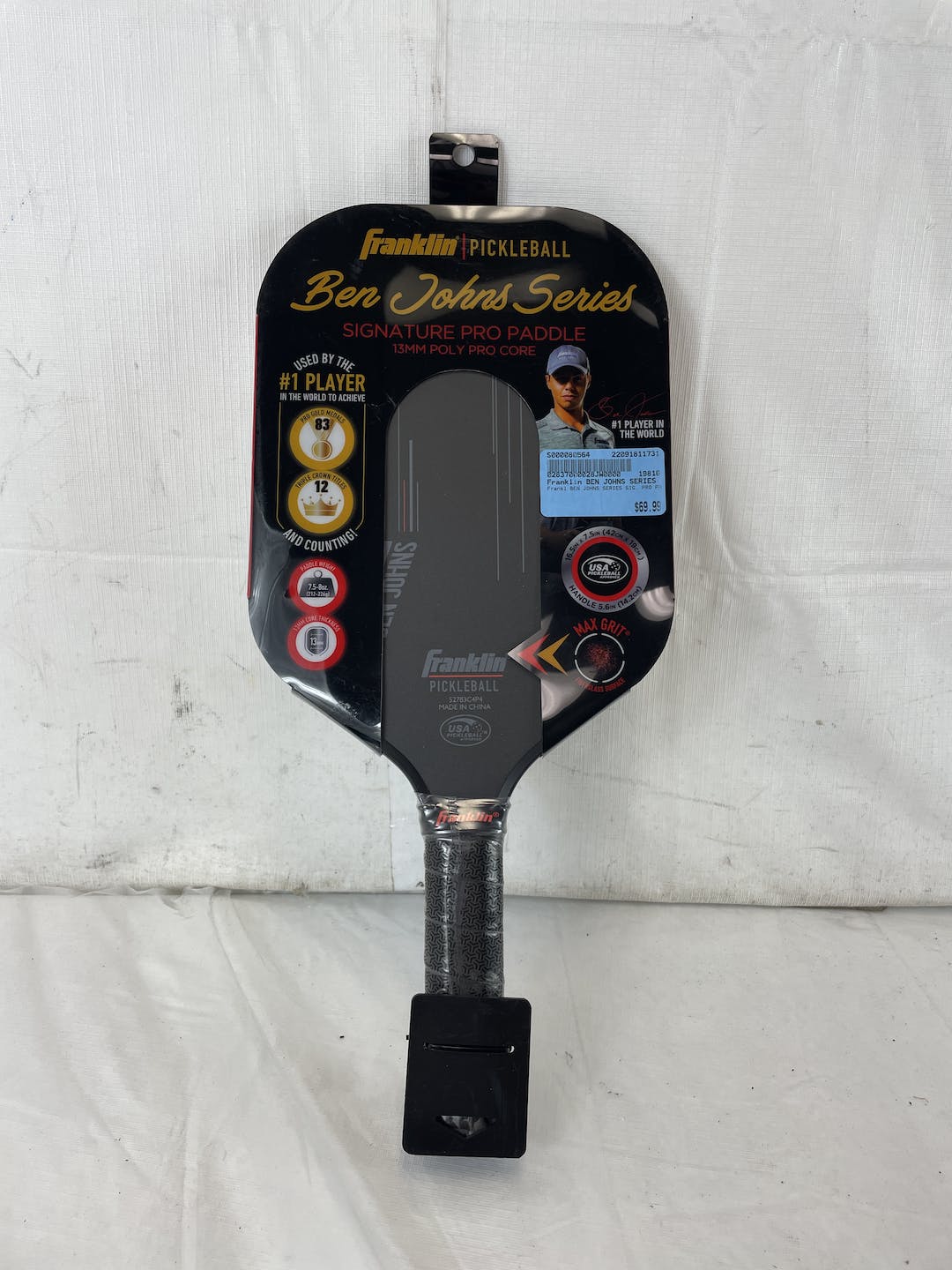 New Franklin Ben Johns Series Signature Pro Paddle Pickleball Paddle 13mm SidelineSwap