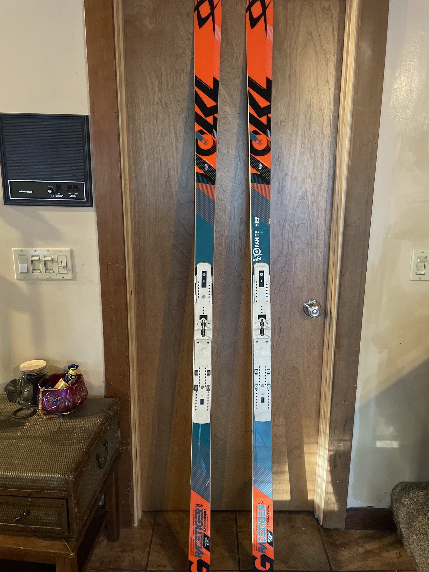 Volkl SG 206 R45 skis without bindings FIS legal men(5cm rule) 125