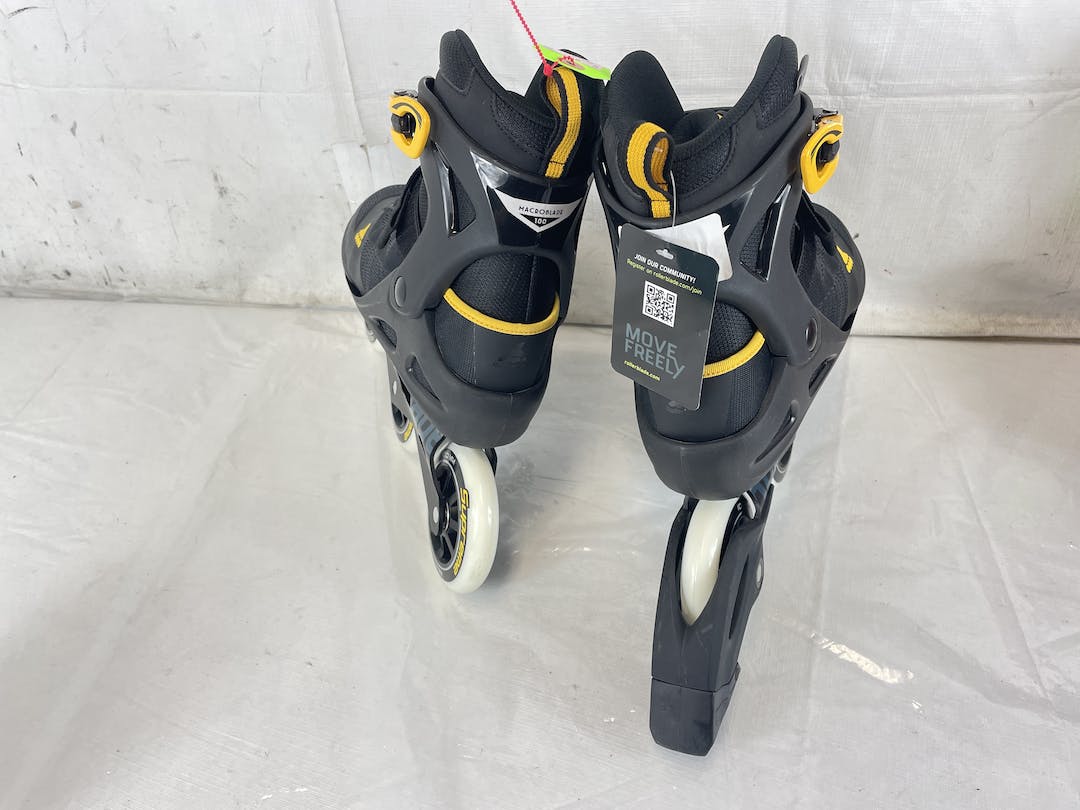 Used Rollerblade Macroblade 100 3wd Mens 10 Inline Skates Near New