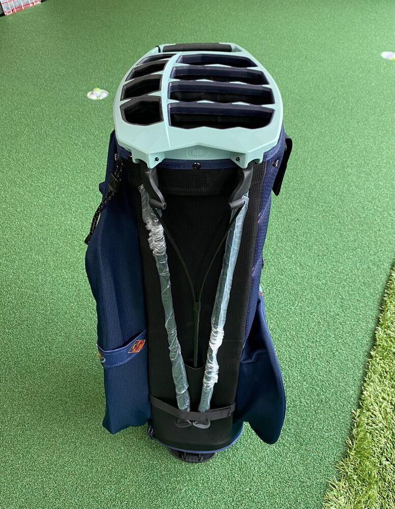 NEW OGIO WOODE 8 HYBRID BAG WHISKEY NAVY BLUE GOLF BAG NWT SidelineSwap