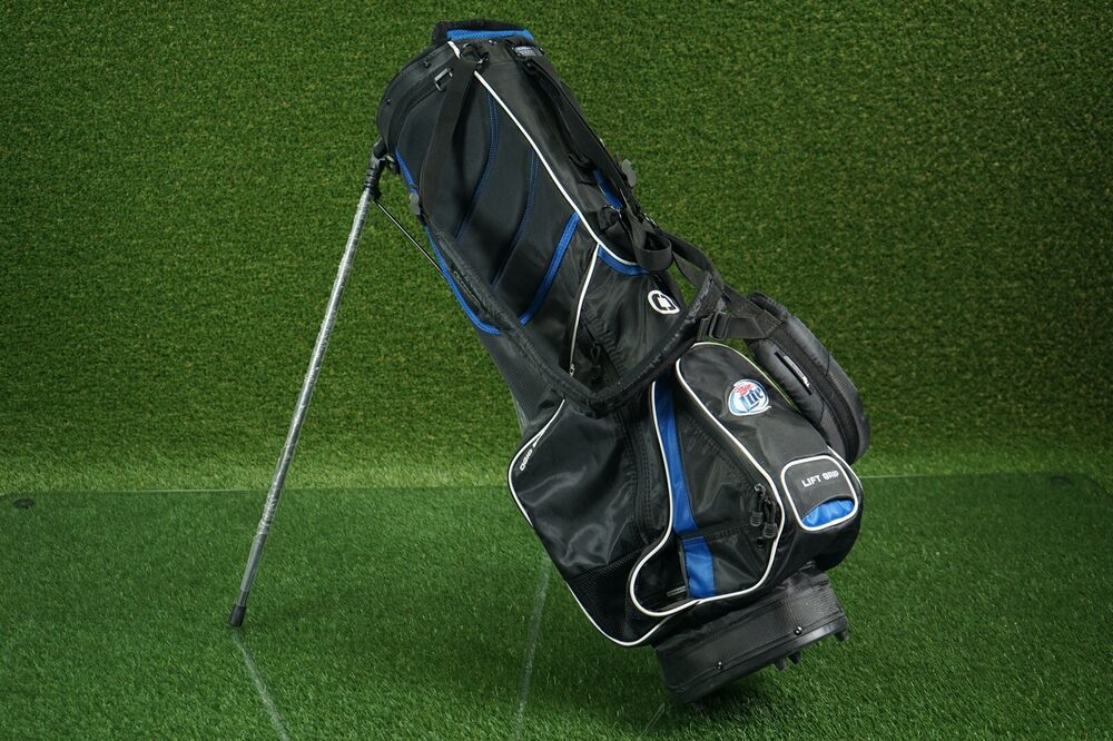 OGIO VAPORLITE MILLER LITE 8WAY DIVIDER GOLF STAND BAG, BLUE/BLACK