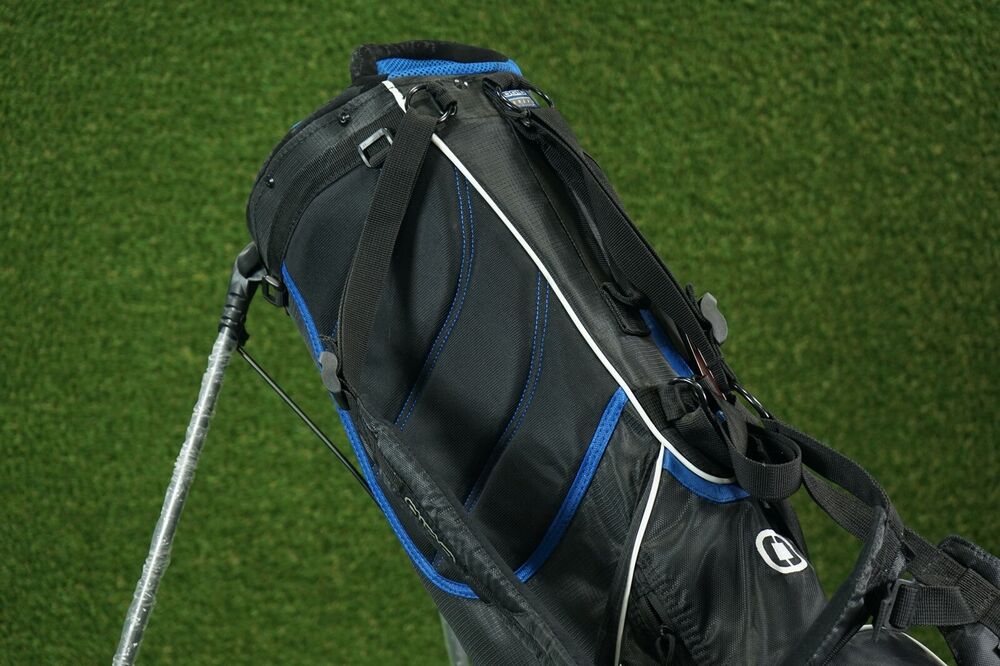 OGIO VAPORLITE MILLER LITE 8WAY DIVIDER GOLF STAND BAG, BLUE/BLACK