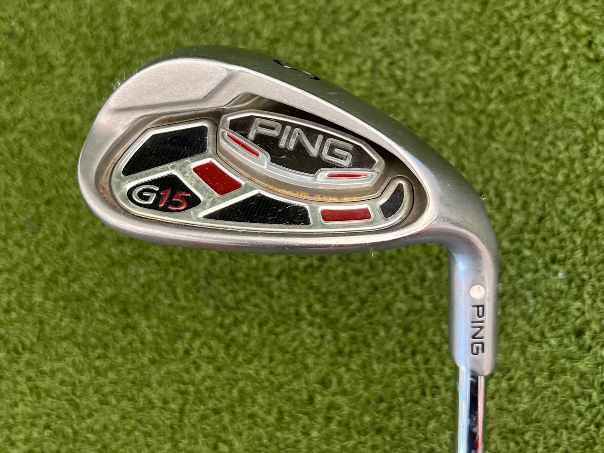 Ping G15 White Dot 54° Sand Wedge, RH, 36", AWT Stiff Steel Shaft