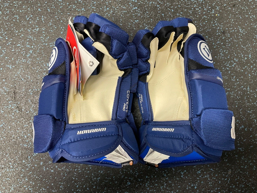 New 169 Warrior Covert Pro Royal Blue Ice Hockey Gloves 14” Senior
