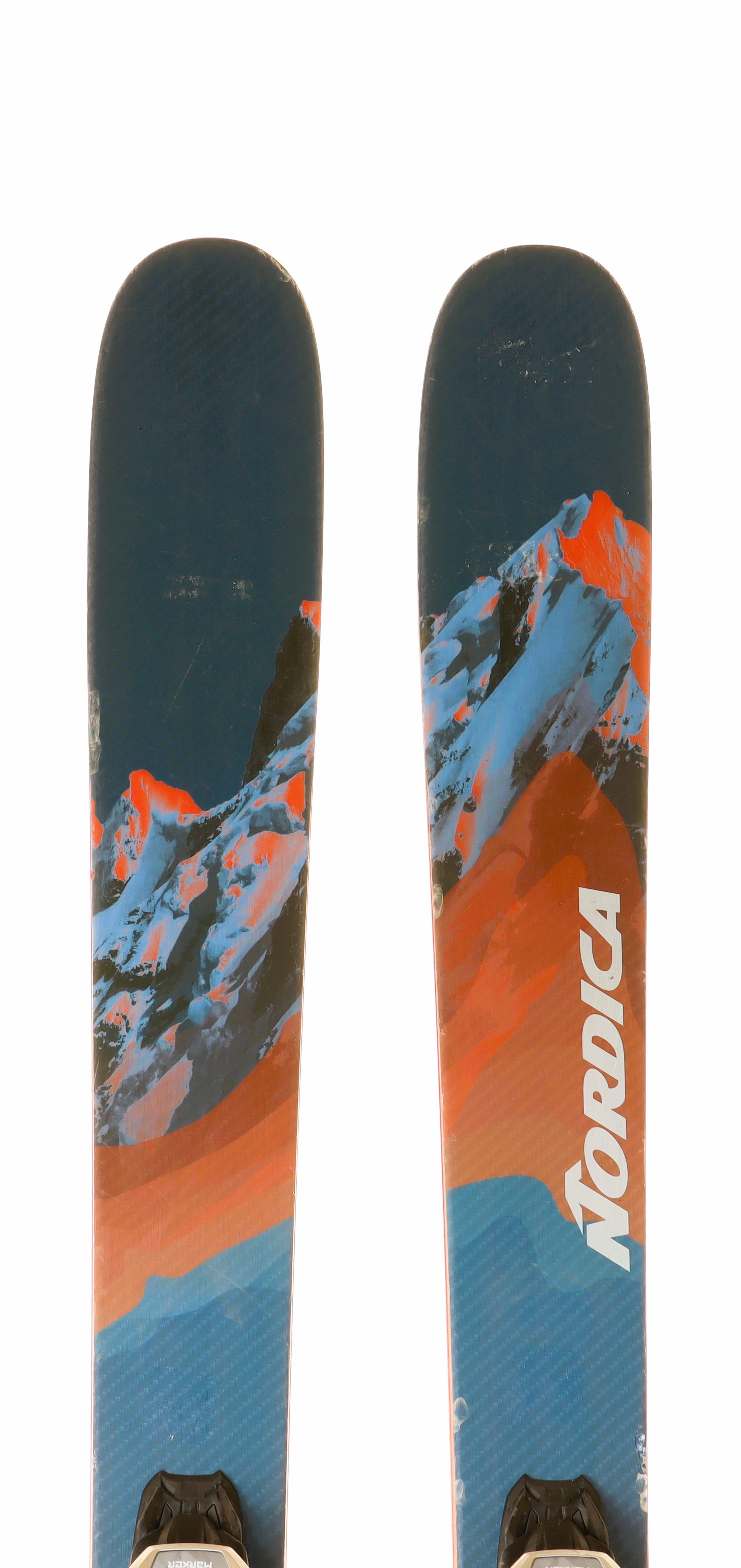 Used 2022 Nordica Enforcer 100 skis w/ Marker Griffon 13 bindings, size