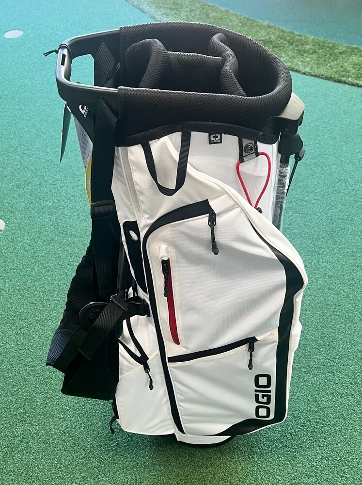 OGIO FUSE 4 STAND GOLF BAG 4 WAY DIVIDER WHITE/BLACK NEW WITH TAGS