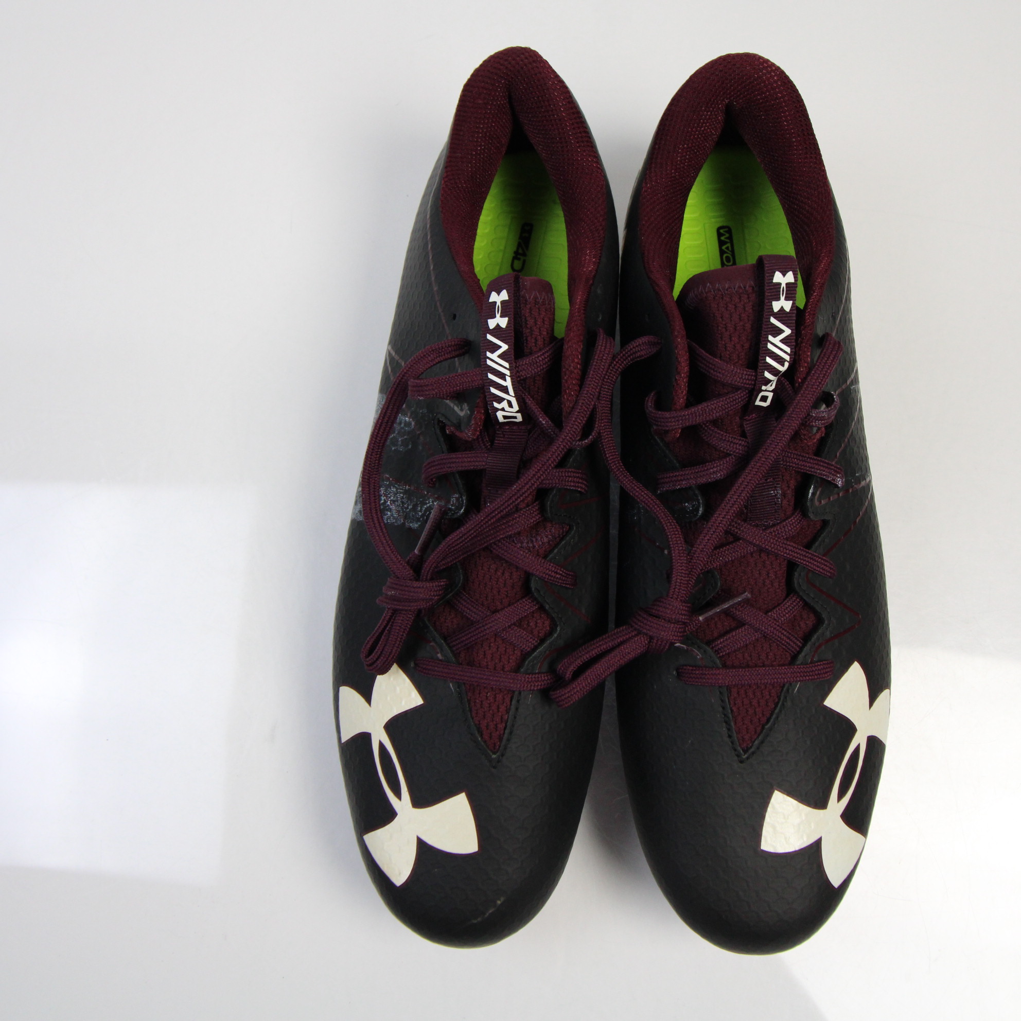 under armour maroon football cleats