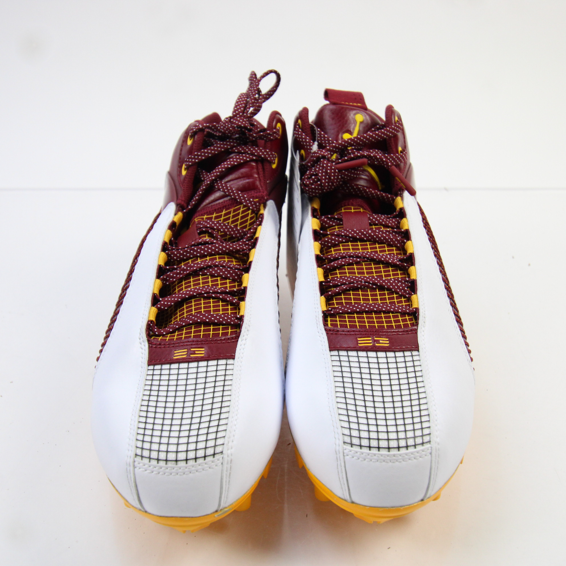 Nike Jordan Football Cleat Men's Burgundy/White New with Defect 14 SidelineSwap