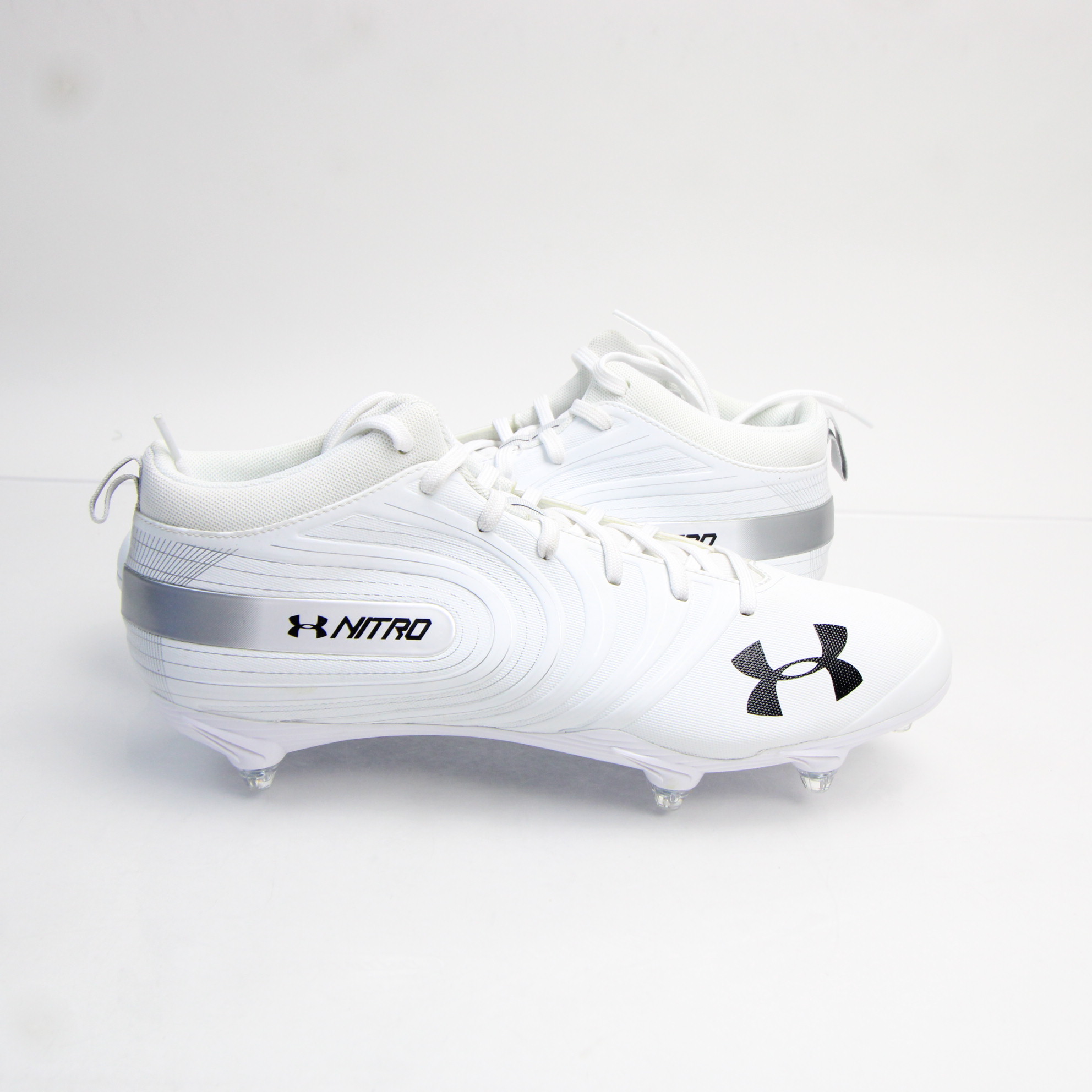 size 14 white football cleats