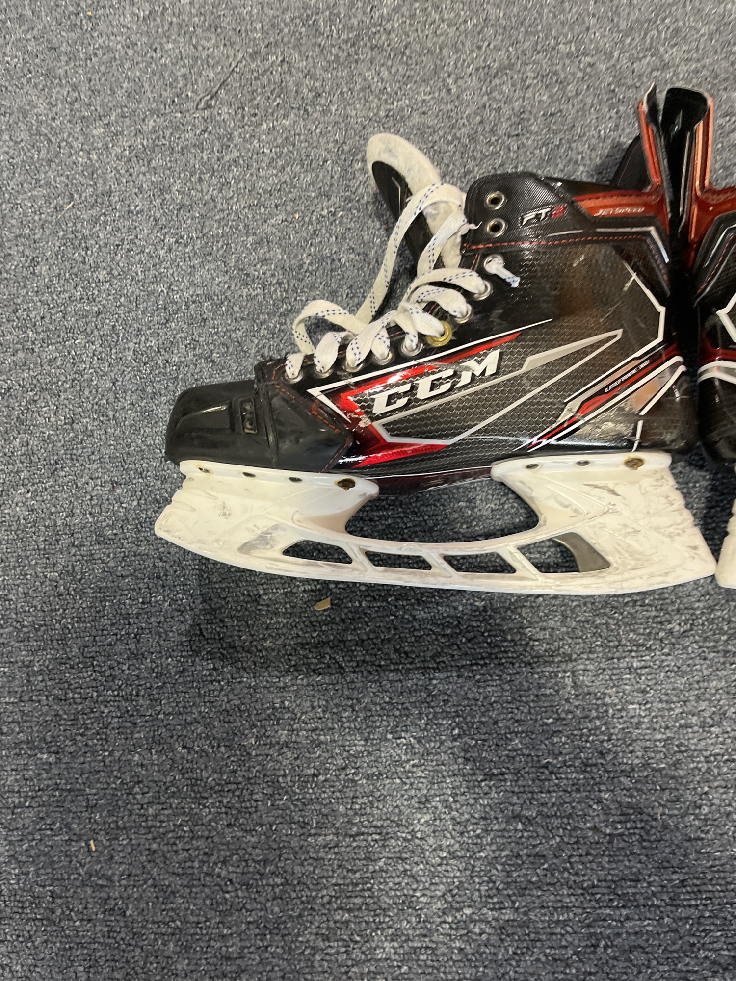 Game Used CCM Jetspeed FT2 Pro Stock Skates Colorado Avalanche Aamdot 9