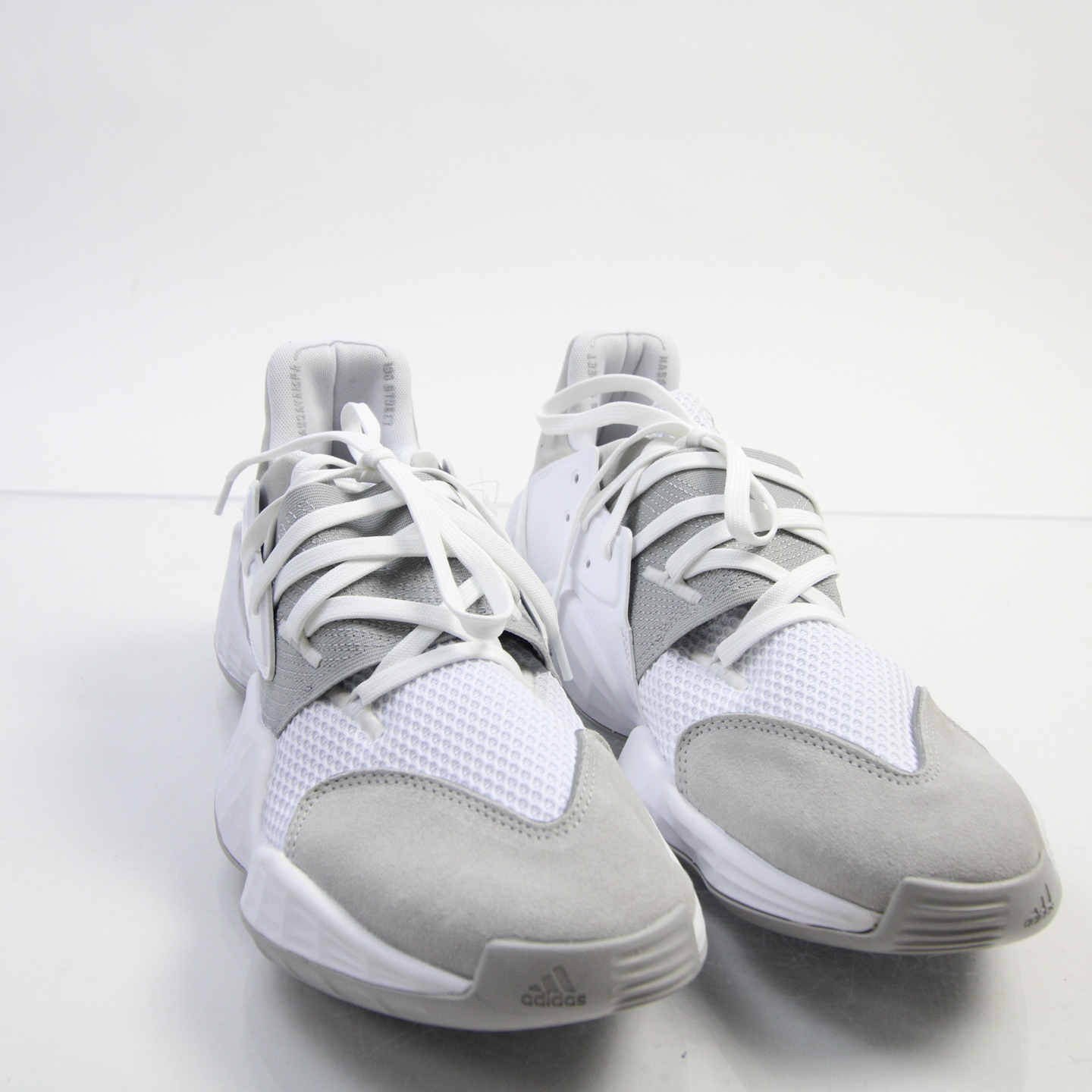 adidas Basketball Shoe Men's White/Light Gray New without Box 13