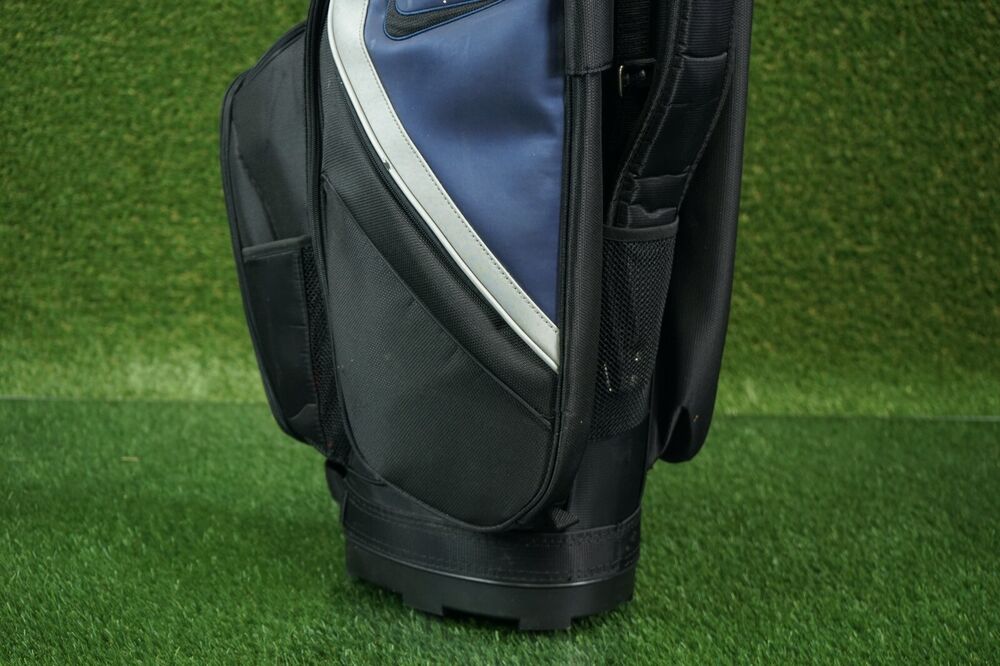 NIKE SLINGSHOT TOUR 14WAY DIVIDER GOLF CART BAG, BLUE/BLACK W/ RAIN HOOD SidelineSwap