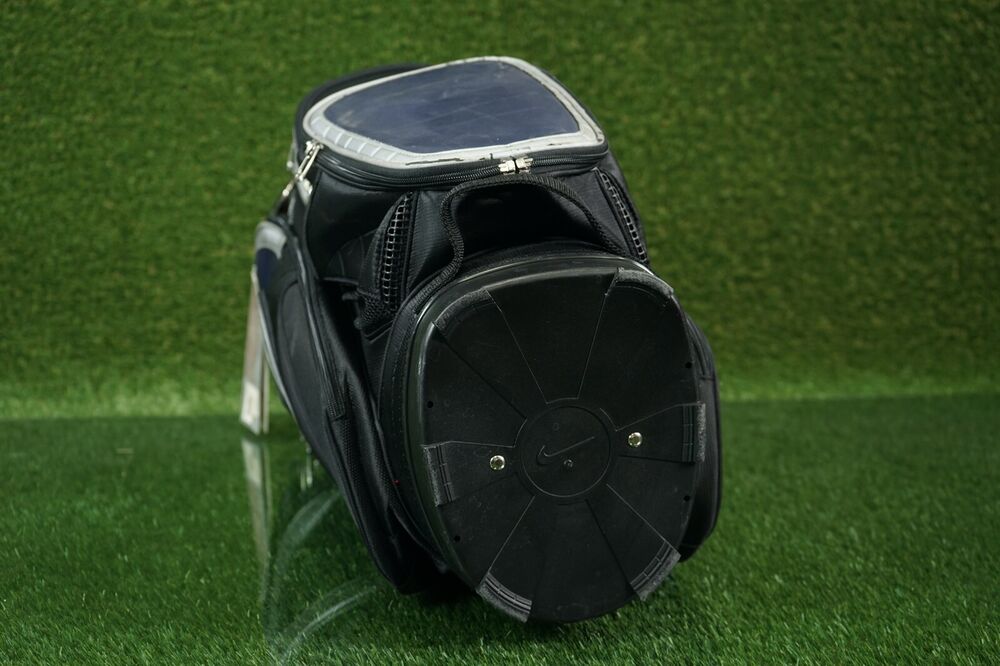 NIKE SLINGSHOT TOUR 14WAY DIVIDER GOLF CART BAG, BLUE/BLACK W/ RAIN HOOD SidelineSwap