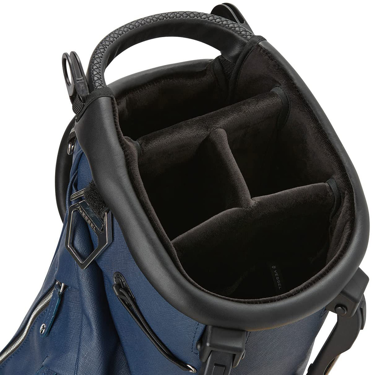 NEW 2022 TaylorMade Vessel Lite Lux Premium 4Way Navy Golf Stand Bag