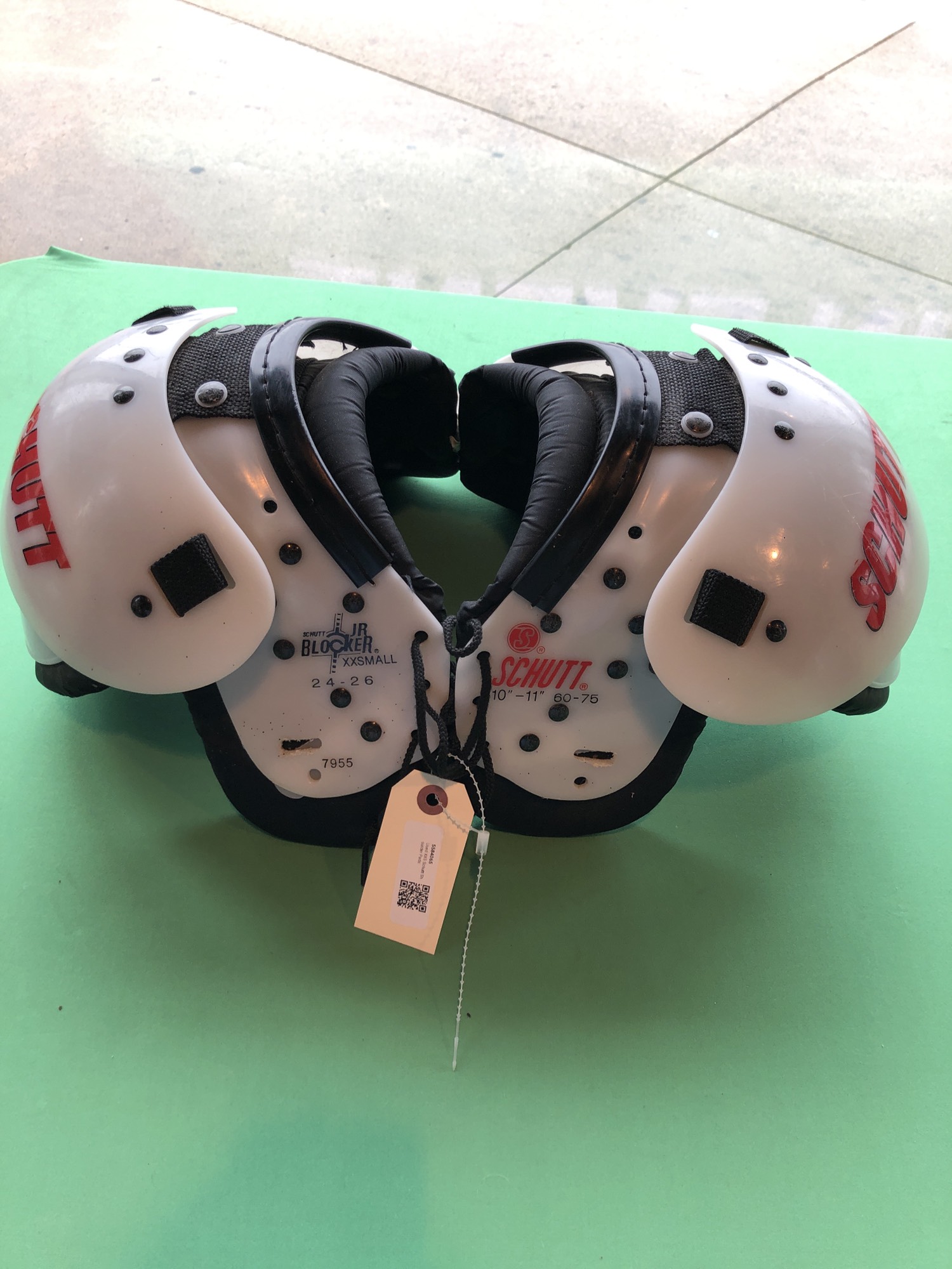 Used XXS Schutt Shoulder Pads SidelineSwap