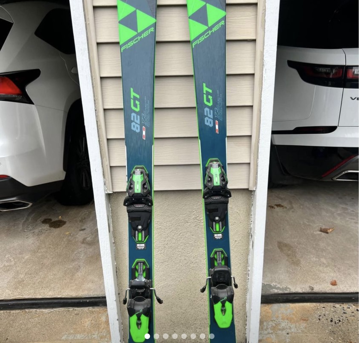 New Fischer 173 cm All Mountain Skis With Bindings SidelineSwap