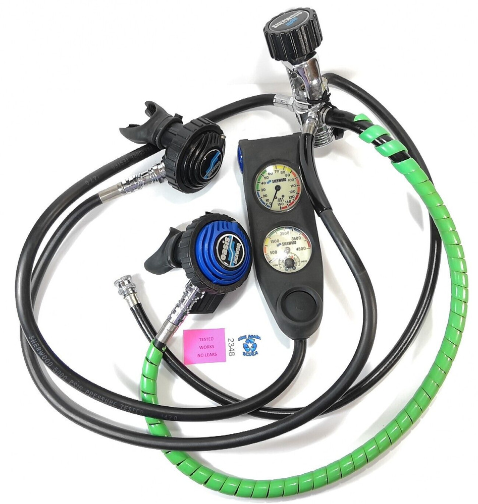 Sherwood Oasis Scuba Dive Complete Regulator Set 1st, 2nd Stage, Octo
