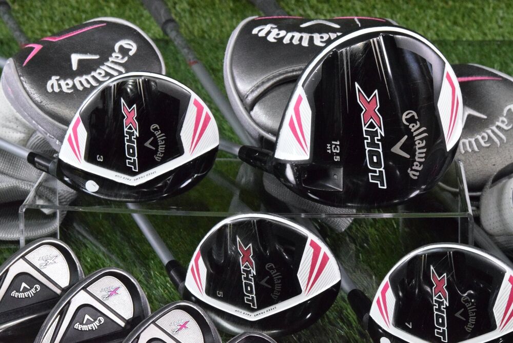CALLAWAY X2 HOT IRONS, XHOT WOODS WOMENS / LADIES COMPLETE 12 GOLF CLUB