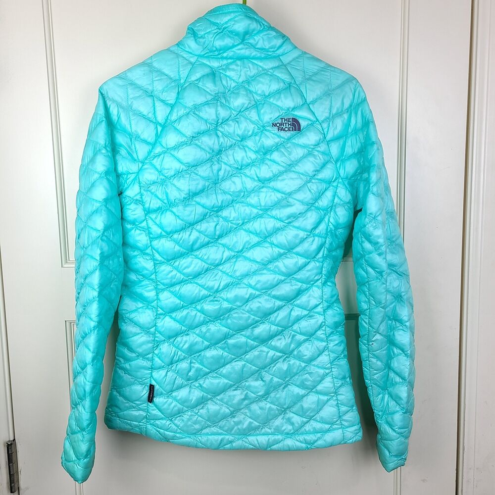 The North Face Thermoball Mint Green Jacket Puffer Winter Coat Women's