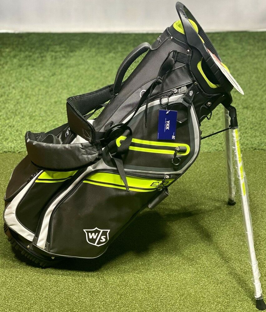Wilson Staff EXO II Lightweight Carry Stand Golf Bag Grey/Green 5Way